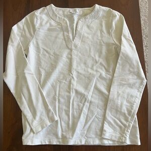 J. Jill White Long Sleeve Tee